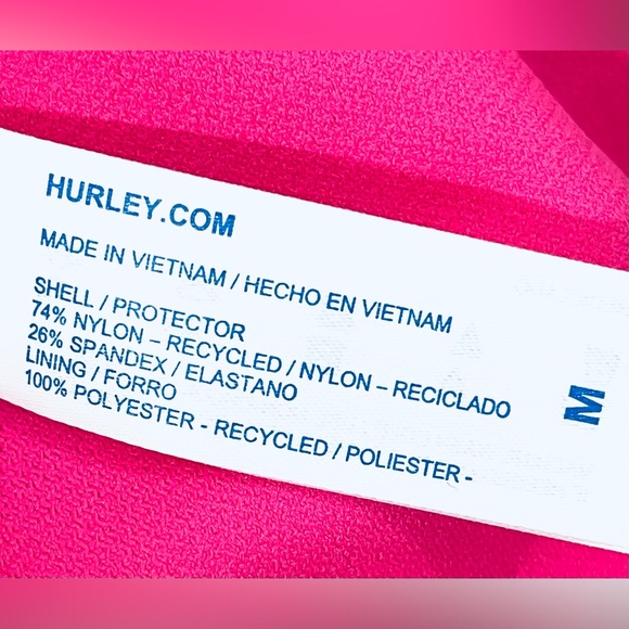 Hurley Swim Bikini Bottom with Side Straps in Pink NWT Size M - Picture 8 of 10